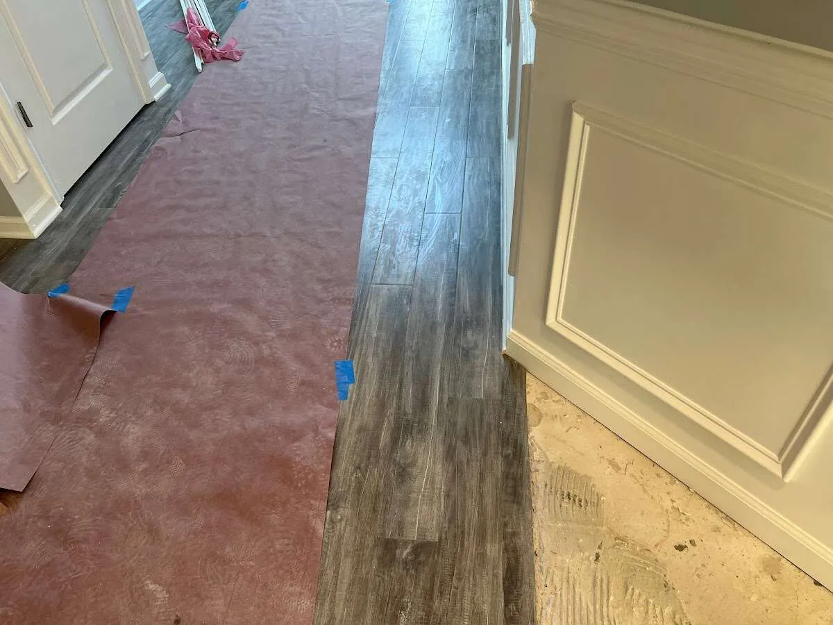 Completed marble shower restoration in Spout Springs